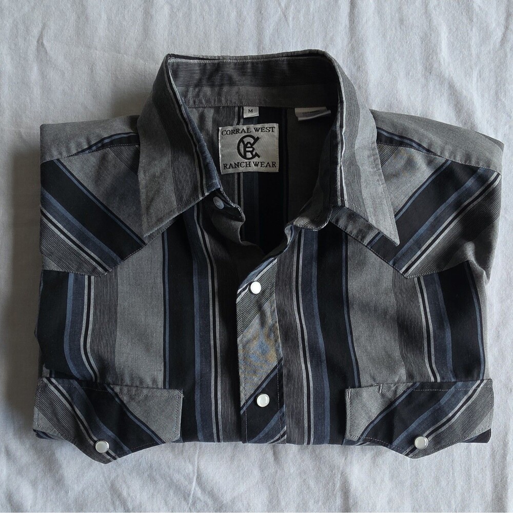 Mens Pearl Snap Short Sleeve Shirt - Corral West Ranch Wear